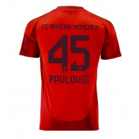 Maglia Calcio Bayern Munich Aleksandar Pavlovic #45 Prima Divisa 2024-25 Manica Corta